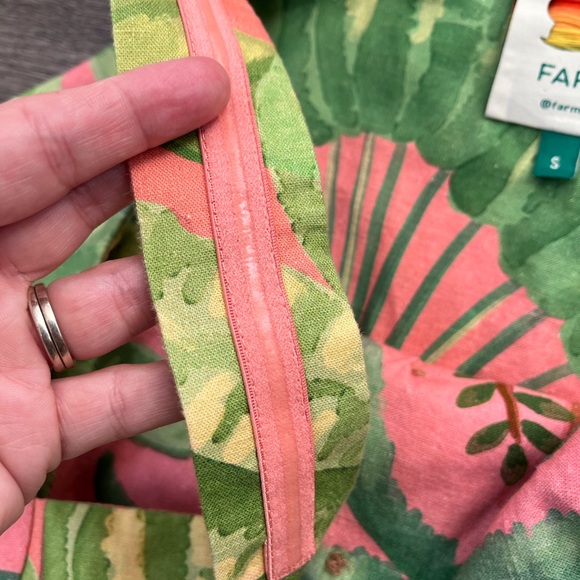 Anthropologie - Farm Rio Tropical Palm Mini Dress - Picture 7 of 8